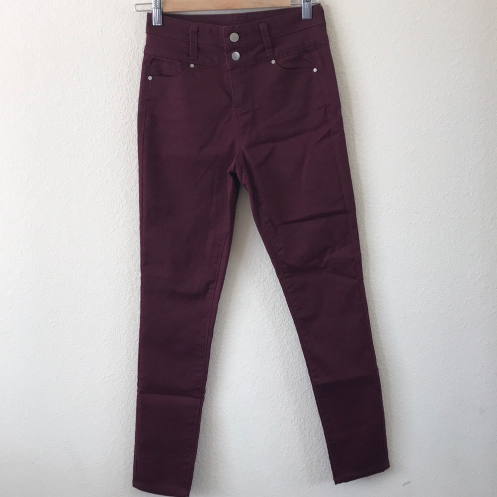 Maroon Skinny Jeans